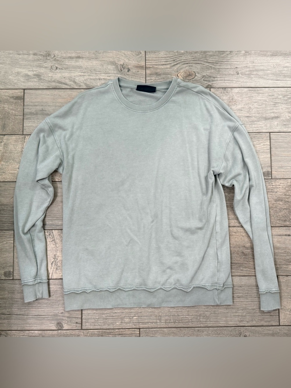 No Boundaries Light Sage Crewneck Sweater - Men